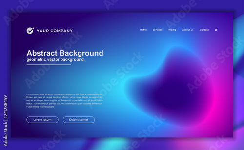 Trendy abstract liquid background for your landing page design. Minimal background for for website designs.