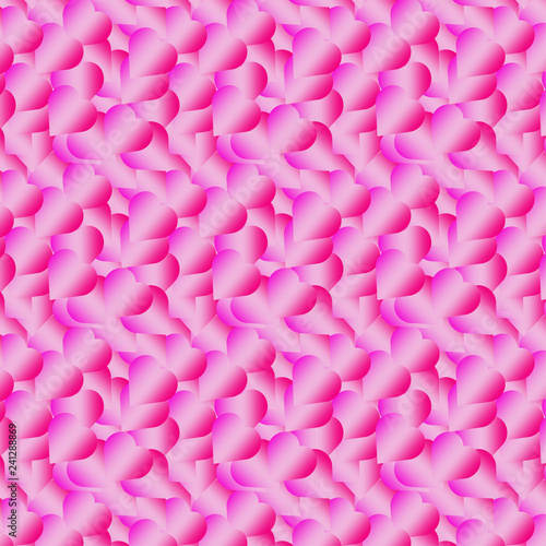 hearts are pink.the texture of the background.