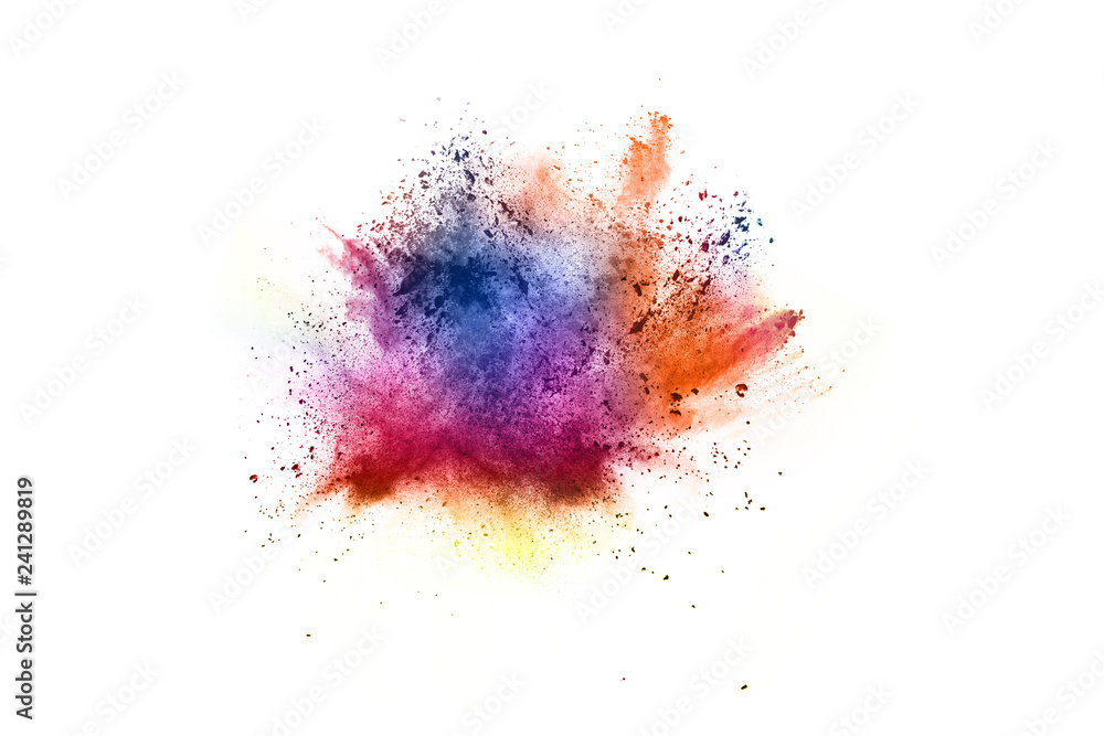 abstract powder splatted background. Colorful powder explosion on white background. Colored cloud. Colorful dust explode. Paint Holi. abstract powder splatted background. Colorful powder explosion on white background. Colored cloud. Colorful dust explode. Paint Holi.