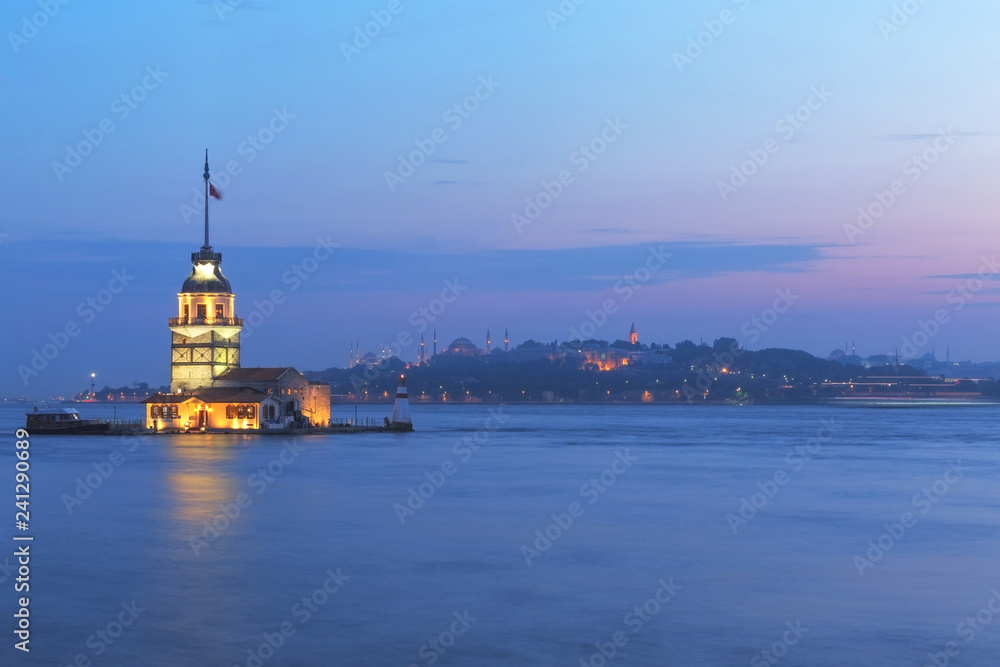 Maiden Tower in Istanbul, Turkey