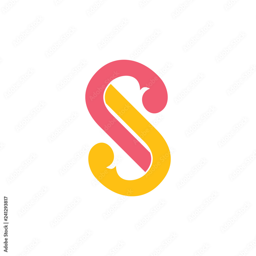 letter sj linked logo vector letter sj linked logo vector