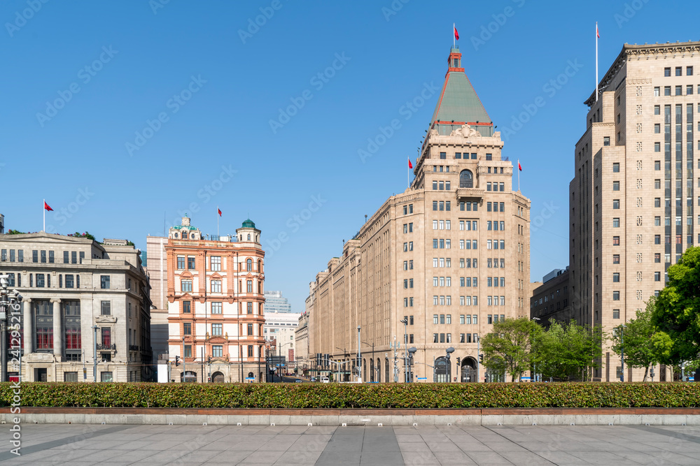 Naklejka premium Bund Architecture in Shanghai