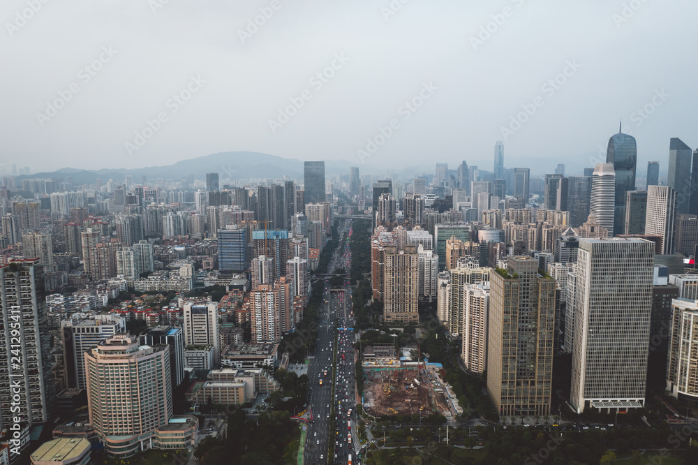 cityscape in the guangzhou china