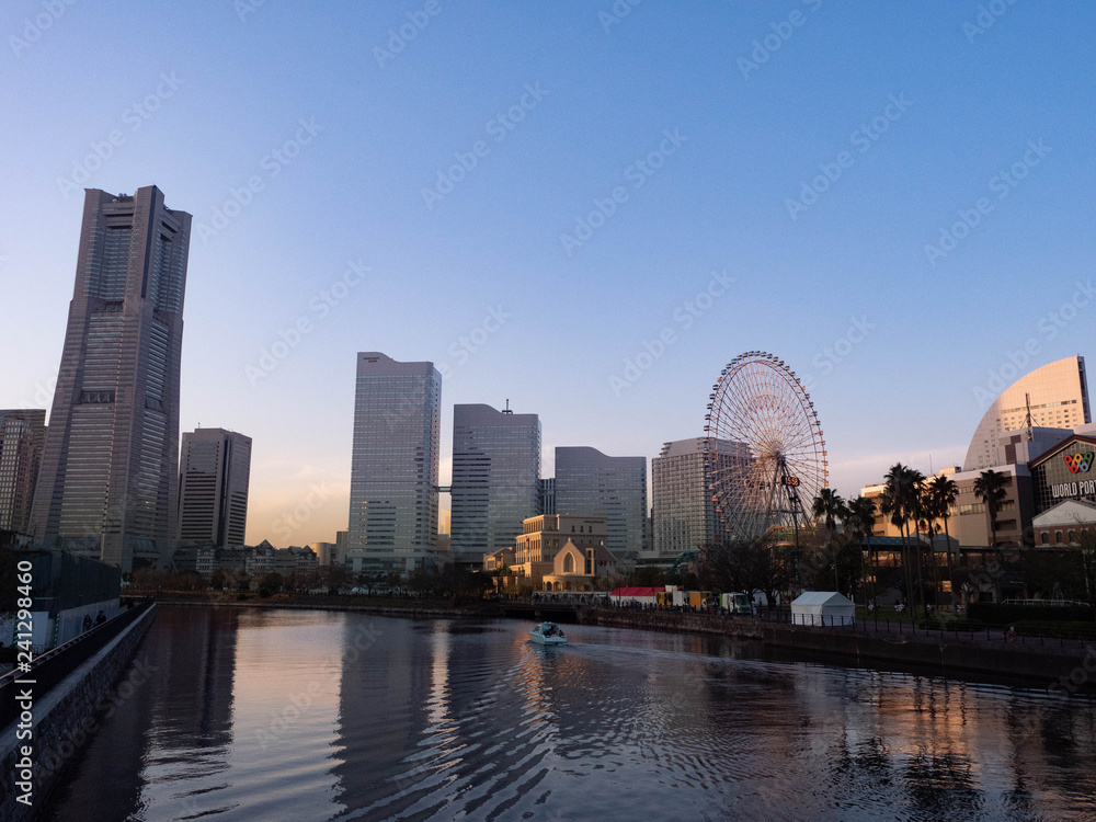 Obraz premium 【都市景観】横浜 みなとみらい 夜景