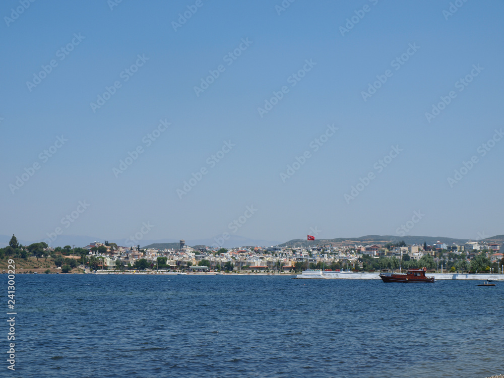 Isolated view of Akbuk bay Turkey