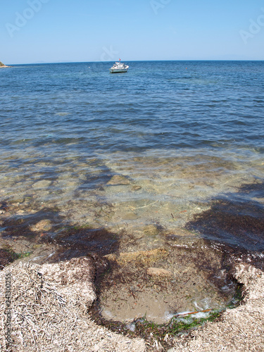 Isolated view of Akbuk bay Turkey photo