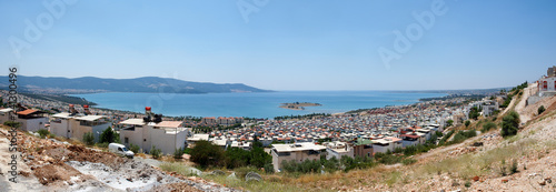 Panorama view of Akbuk bay Turkey © Stephen Davies