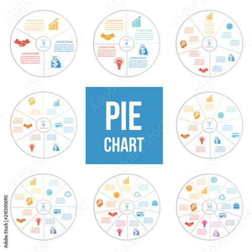 Templates for Area chart for 3,4,5,6,7,8,9,10 positions