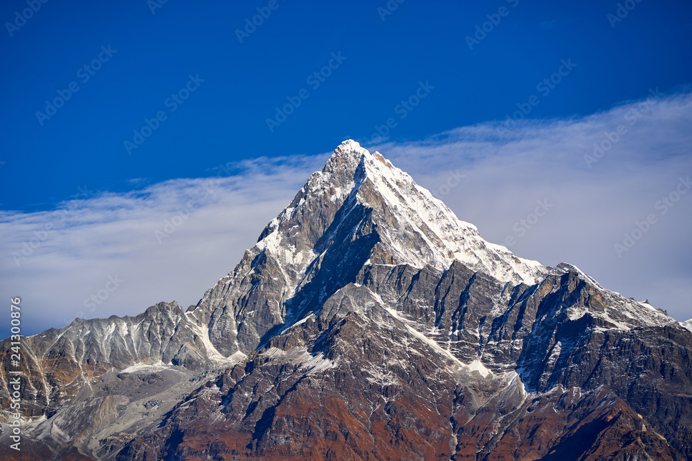 Fototapeta premium Machapuchare mountain Fishtail in Himalayas range Nepal