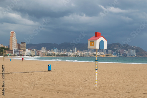 beach with lighthouse