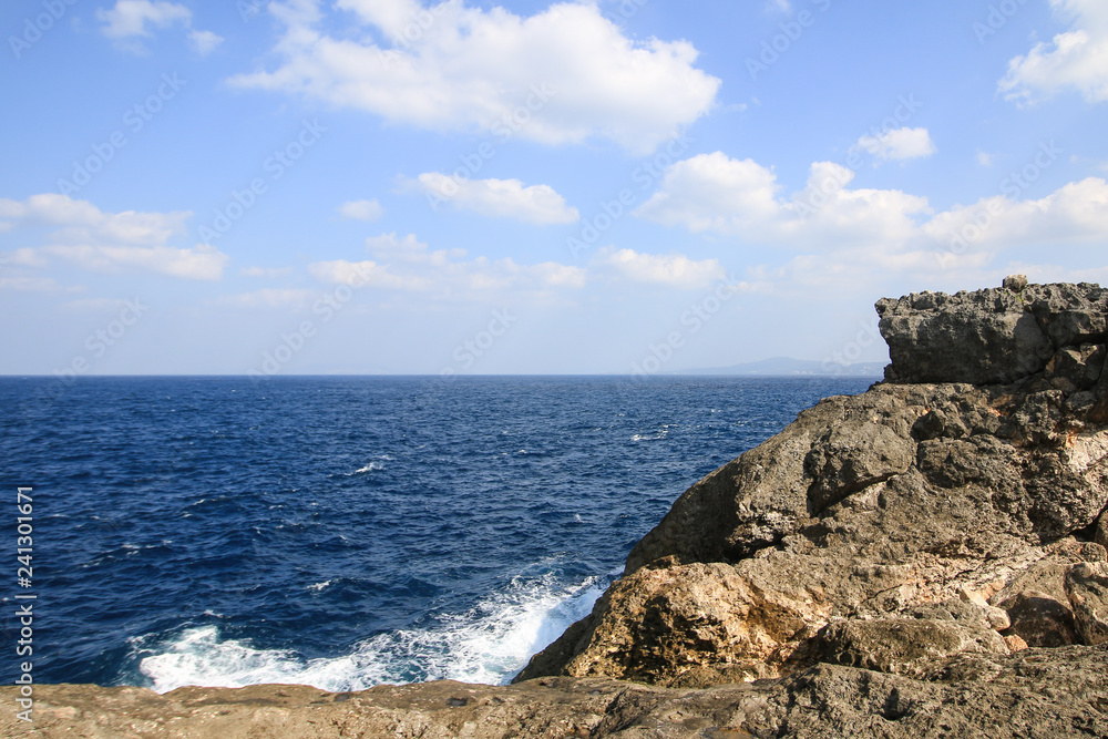 Rock Sea Sky at Cape Zanpa Okinawa