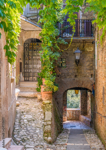 Fotografie Scenic sight in Capena, picturesque village in the Province of Rome, Lazio, Italy