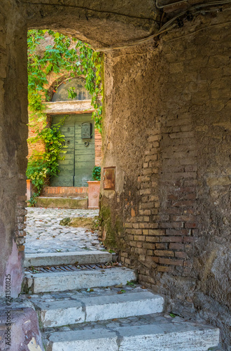Fotografie Scenic sight in Capena, picturesque village in the Province of Rome, Lazio, Italy