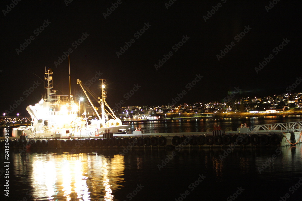Norway, tromso, ship in port