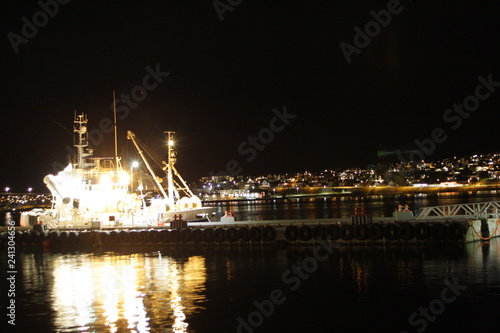 Norway, tromso, ship in port