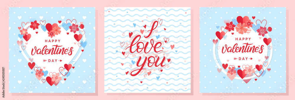 Collection of creative Valentines cards.Hand drawn lettering with hearts and flowers.Romantic illustrations perfect for prints,flyers,posters,holiday invitations and more.Valentines Day illustrations. Collection of creative Valentines cards.Hand drawn lettering with hearts and flowers.Romantic illustrations perfect for prints,flyers,posters,holiday invitations and more.Valentines Day illustrations.