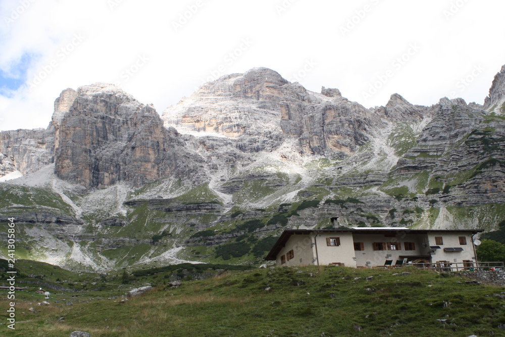 Italy, alpi, trentino, dolomiti - house in the mountains Italy, alpi, trentino, dolomiti - house in the mountains