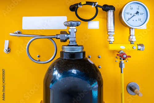 Metal cylinder. Chemical pr...