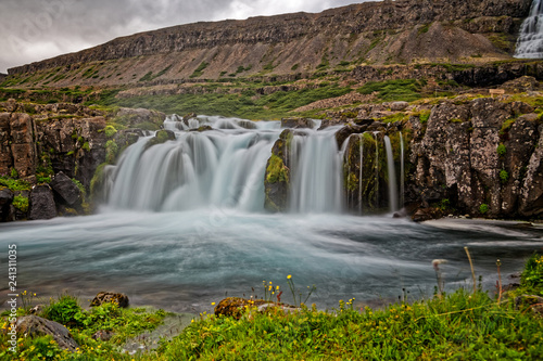 Waterfall Dyandifoss in Iceland (Westfjords) © IvSi