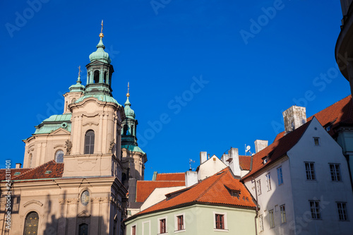 Church of Saint Nicholas located at the old town in Prague © anamejia18