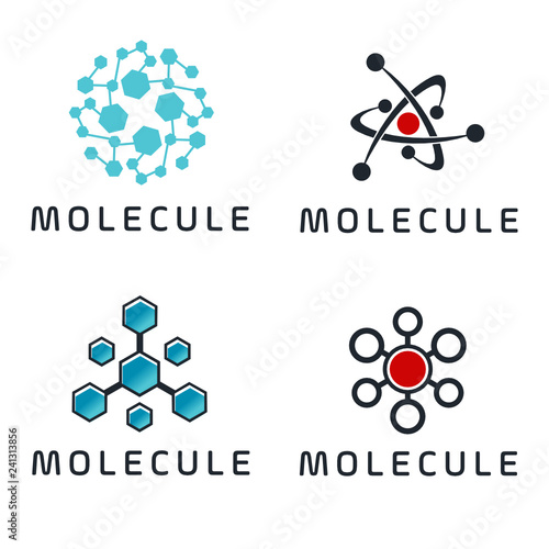 molecule icon. sign design. Vector logo design template. High technology. Nano technology. Tech Wave