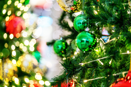 christmas tree decorate festive background