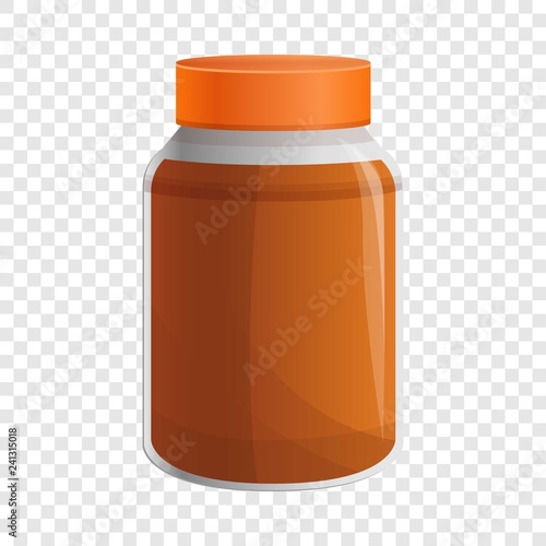 Peanut butter jar icon. Cartoon of peanut butter jar vector icon for web design for web design