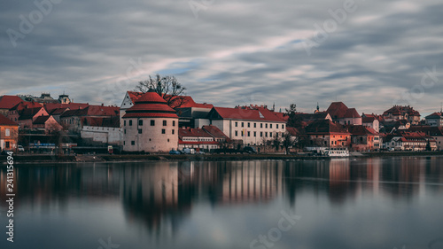 Lent District and the river Drava in Maribor, Slovenia