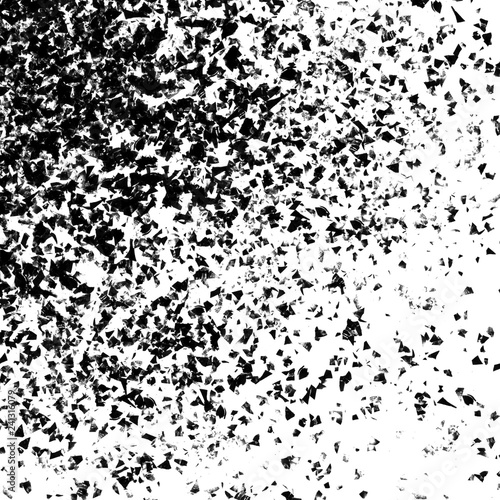 Wallpaper Mural Isolated artistic ink paint splatter textures and decorative elements on white paper background. Chaotic isentegration effect. Torontodigital.ca