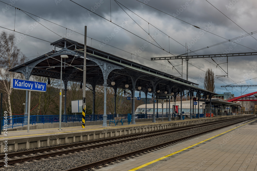 New station after reconstruction in Karlovy Vary spa town
