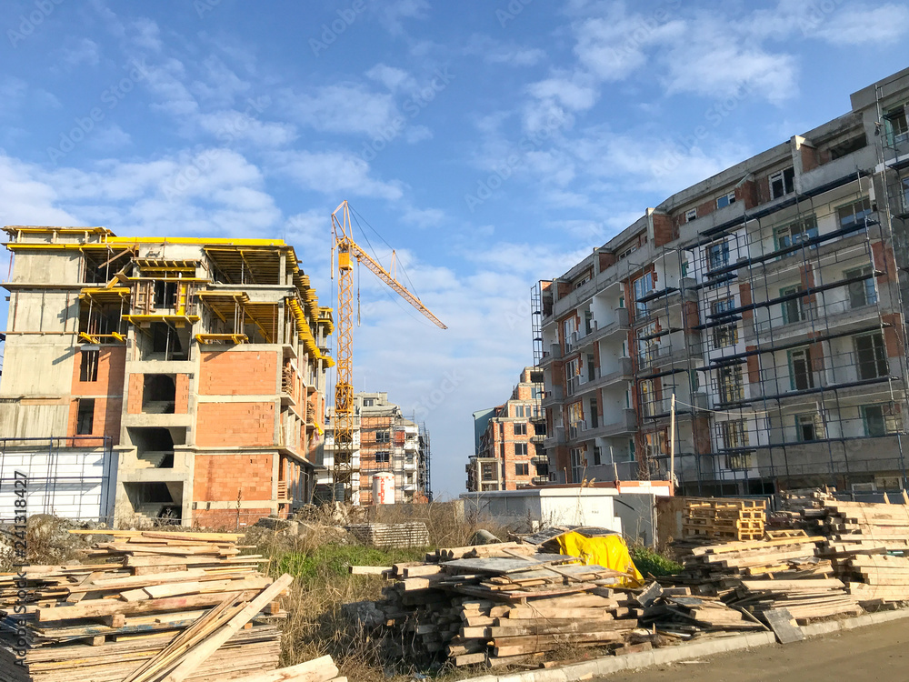 Fototapeta premium Big Construction Site