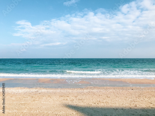 Beautiful Beach And Incredible Sea In Pomorie  Bulgaria.