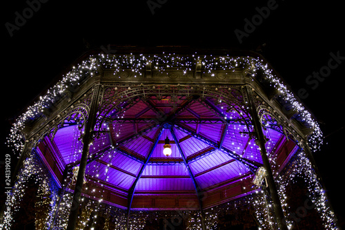 Christmas decoration in Zrinjevac park in Zagreb, Croatia photo