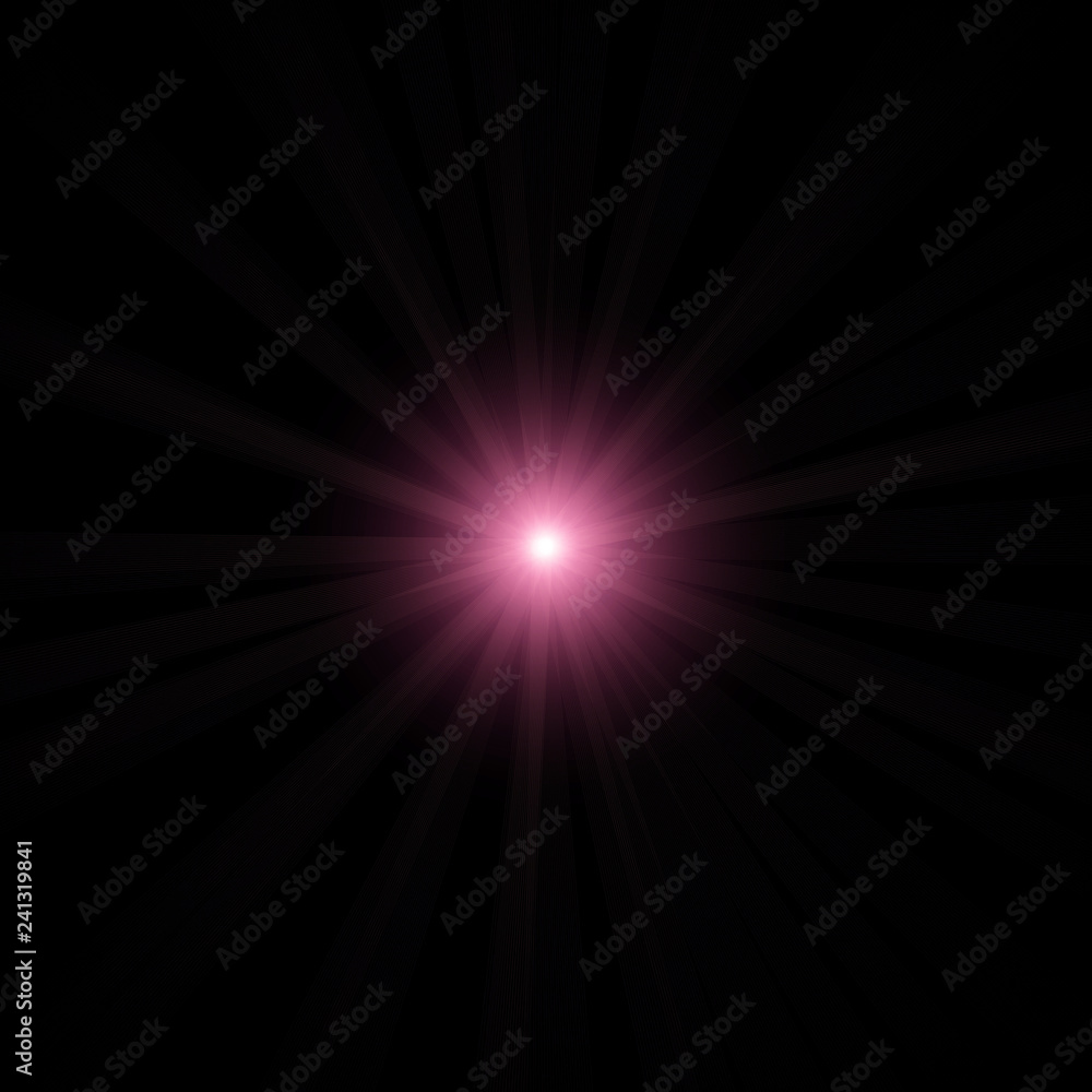 Isolated realistic lens flare visual effect on black night background. Space star. Isolated realistic lens flare visual effect on black night background. Space star.