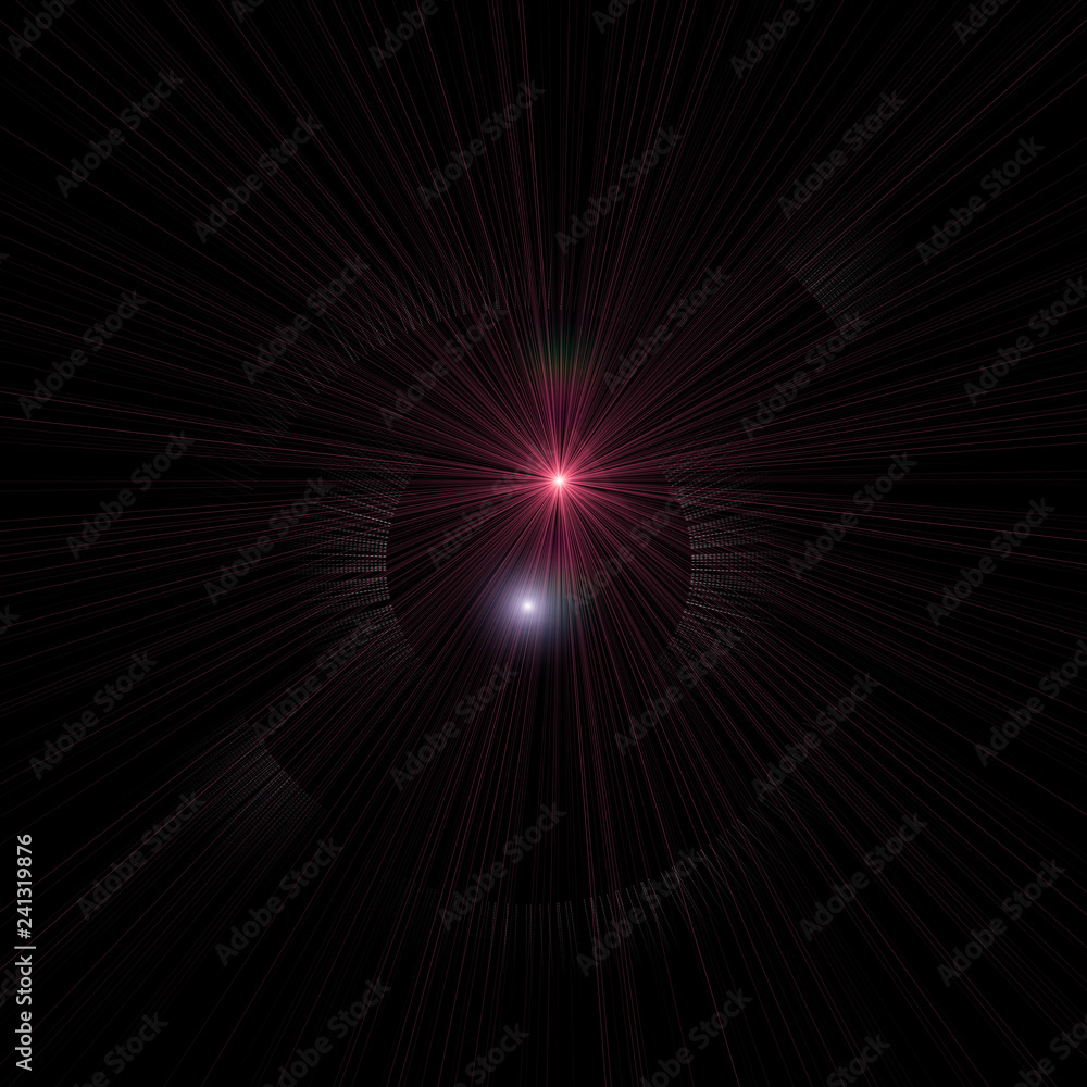 Isolated realistic lens flare visual effect on black night background. Space star. Isolated realistic lens flare visual effect on black night background. Space star.