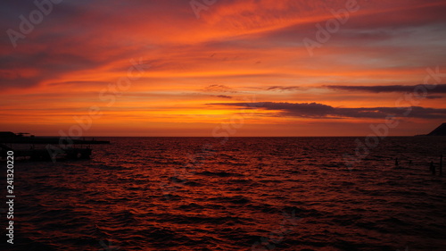 sunset over the sea © Alexandr