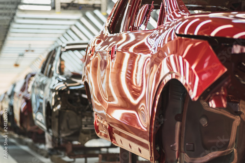 Wallpaper Mural Production line of automobile plant, painting shop Torontodigital.ca