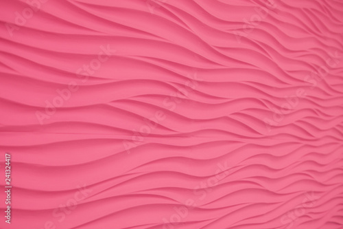 Pink volumetric wavy patterns