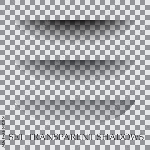 Transparent paper with realistic shadow effect is selected.
