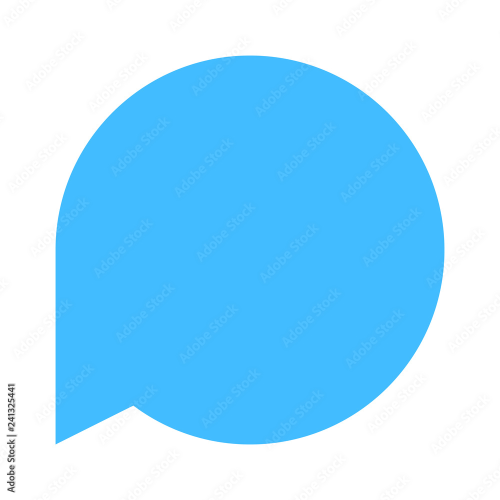 Circle blank speech bubble sign or empty map pin icon. Design graphic element is saved as a vector illustration Circle blank speech bubble sign or empty map pin icon. Design graphic element is saved as a vector illustration