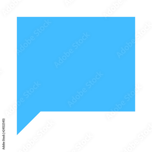 Rectangle blank speech bubble sign or empty map pin icon. Design graphic element is saved as a vector illustration