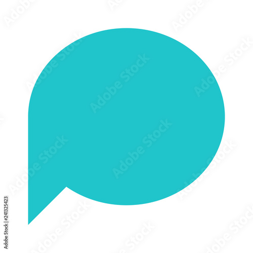 Oval blank speech bubble sign or empty map pin icon. Design graphic element is saved as a vector illustration