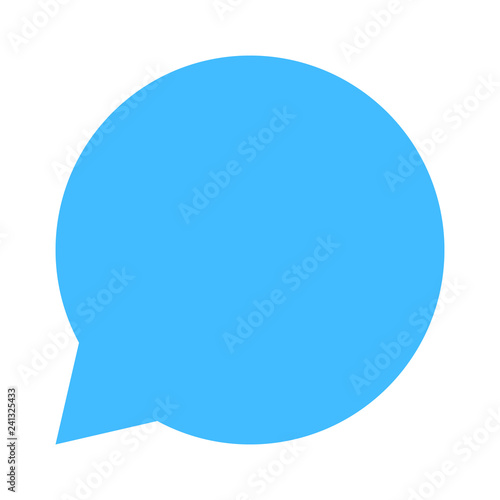 Circle blank speech bubble sign or empty map pin icon. Design graphic element is saved as a vector illustration