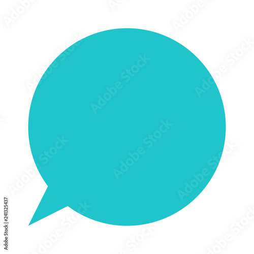 Circle blank speech bubble sign or empty map pin icon. Design graphic element is saved as a vector illustration