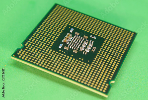 Obraz na płótnie CPU chip close-up. w salonie