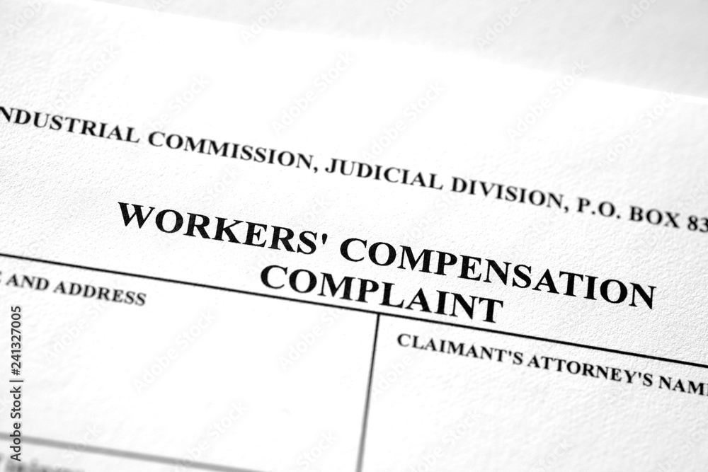 Obraz premium Worker's Workers Compensation Form Complaint
