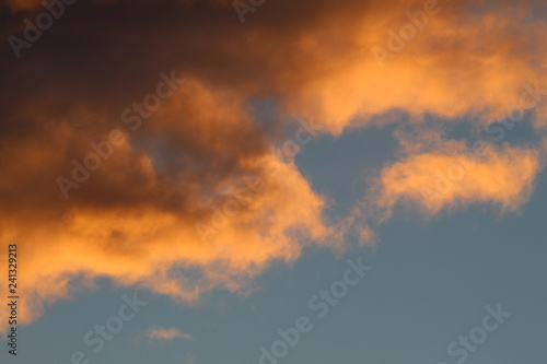 Fototapeta Naklejka Na Ścianę i Meble -  Birds at sunset in a thunderstorm 