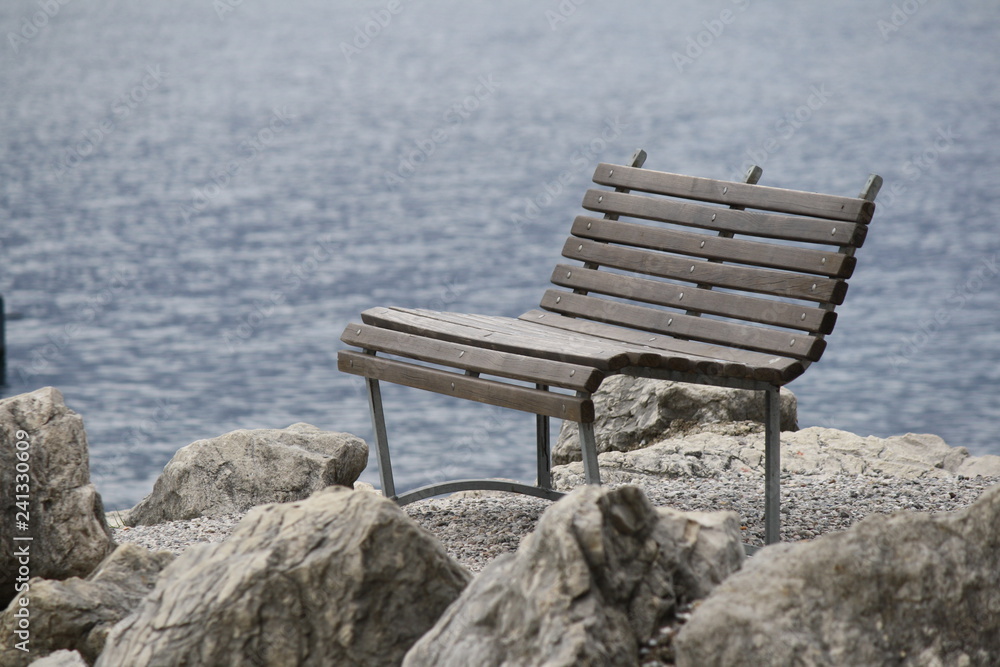 Italy, garda lake, silence and relaxation at the lake