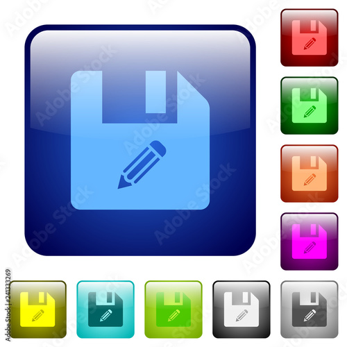 Edit file color square buttons