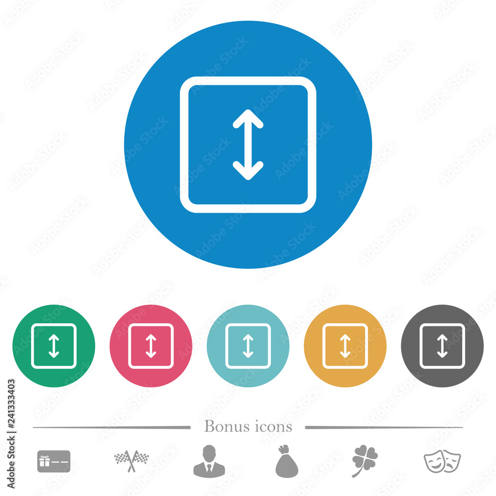 Adjust object height flat round icons Adjust object height flat round icons